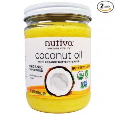 Nutiva Óleo de Coco Sabor Manteiga Coconuit Oil Buttery Flavor 414ml